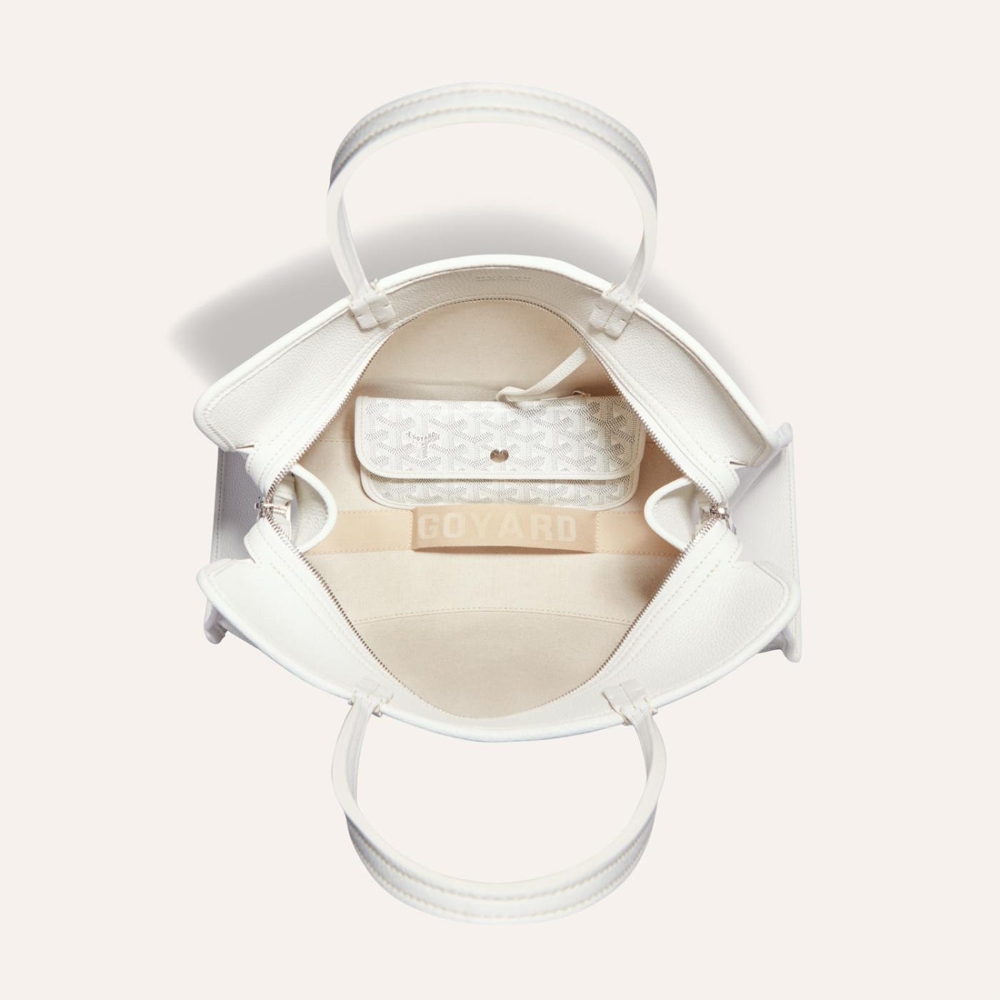 Goyard Hardy PM Tote Bag White - Image 4